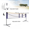 thumbnail image 5 of Anqidi 20Ft Portable Badminton Net Set Polypropylene Fiber Adjustable Height Tennis Net Kit for Volleyball, Soccer Tennis, 5 of 12