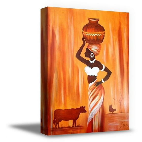 Awkward Styles Beautiful Woman Canvas Wall Art African Folk Home Office Decor Prints Ethnic Artwork