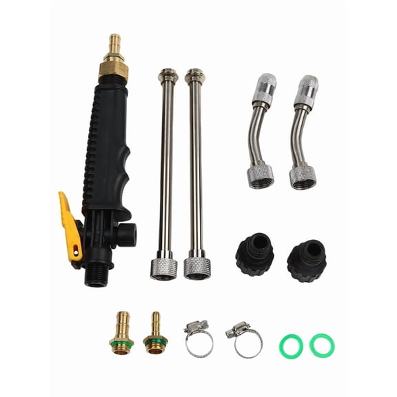 Adjustable Garden Sprayer Wand With Brass Barbs Nozzle And Lockable Handle For Effortless Watering And Car Washing