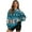 American Tribal Cow Print Blue, variant on SCRAWLGOD Christmas Day Crewneck Fall Sweatshirts for Women Trendy Women's Long Sleeve Pullover Tops with Pockets Fashion for Daily Wear, Office, Gingerbread Man Santa Claus Elk Plaid Brown, S