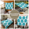 thumbnail image 6 of Turquoise Dahlia Tapestry for Bedroom Wall Hanging Tapestry, Country Gray Abstract Floral Flowers Ceiling Backdrop Tapestries Poster Blanket Wall Decor for Teens Room Living Room Dorm 59" x 90", 6 of 8