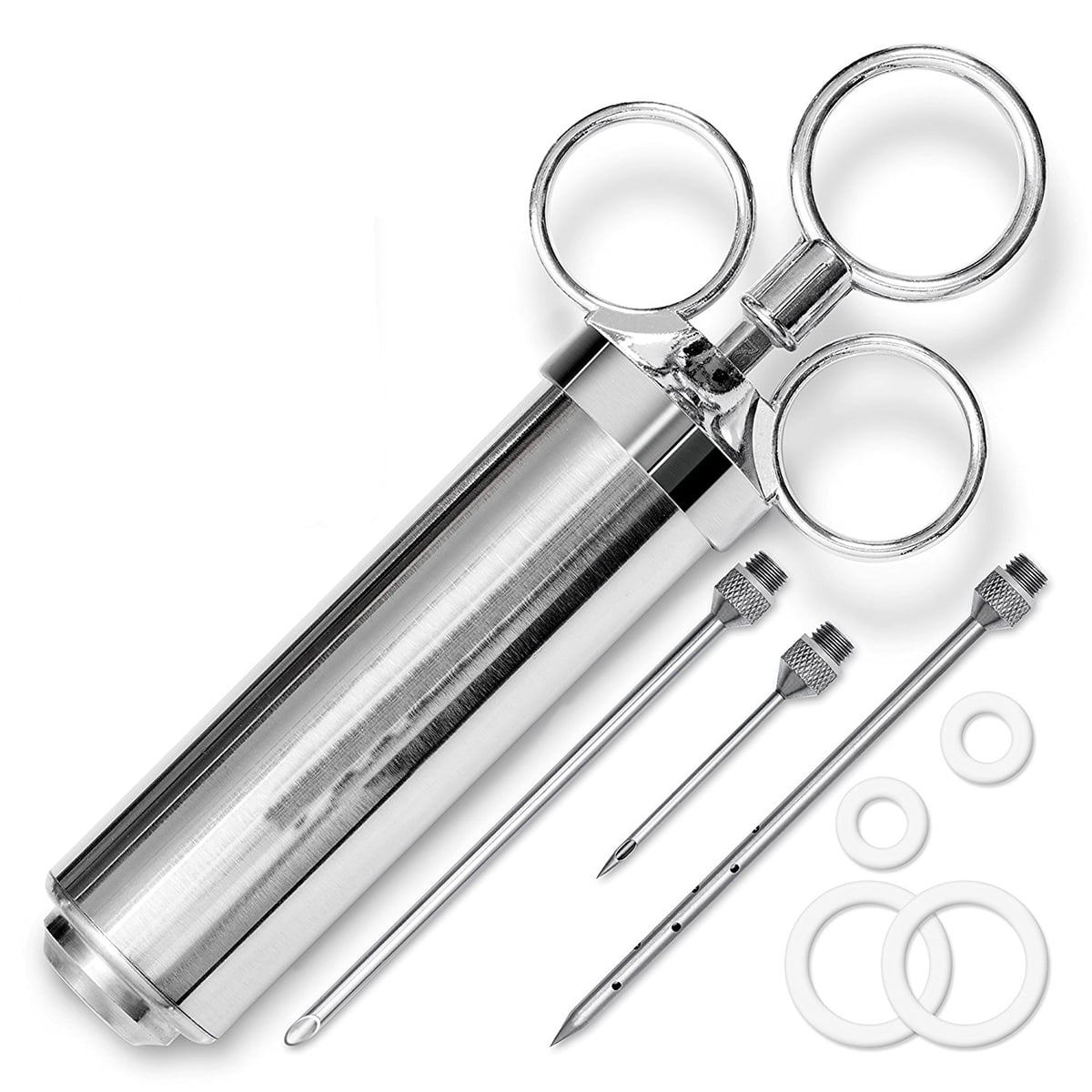 Meat Turkey Injector,Stainless Steel Marinade injector Syringe 304 Stainless 