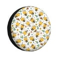 thumbnail image 2 of Balery Bee and Flowers Tire Covers - Tough Tire Wheel Protector for Truck, SUV, Trailer, Camper, RV -17 inch, 2 of 8