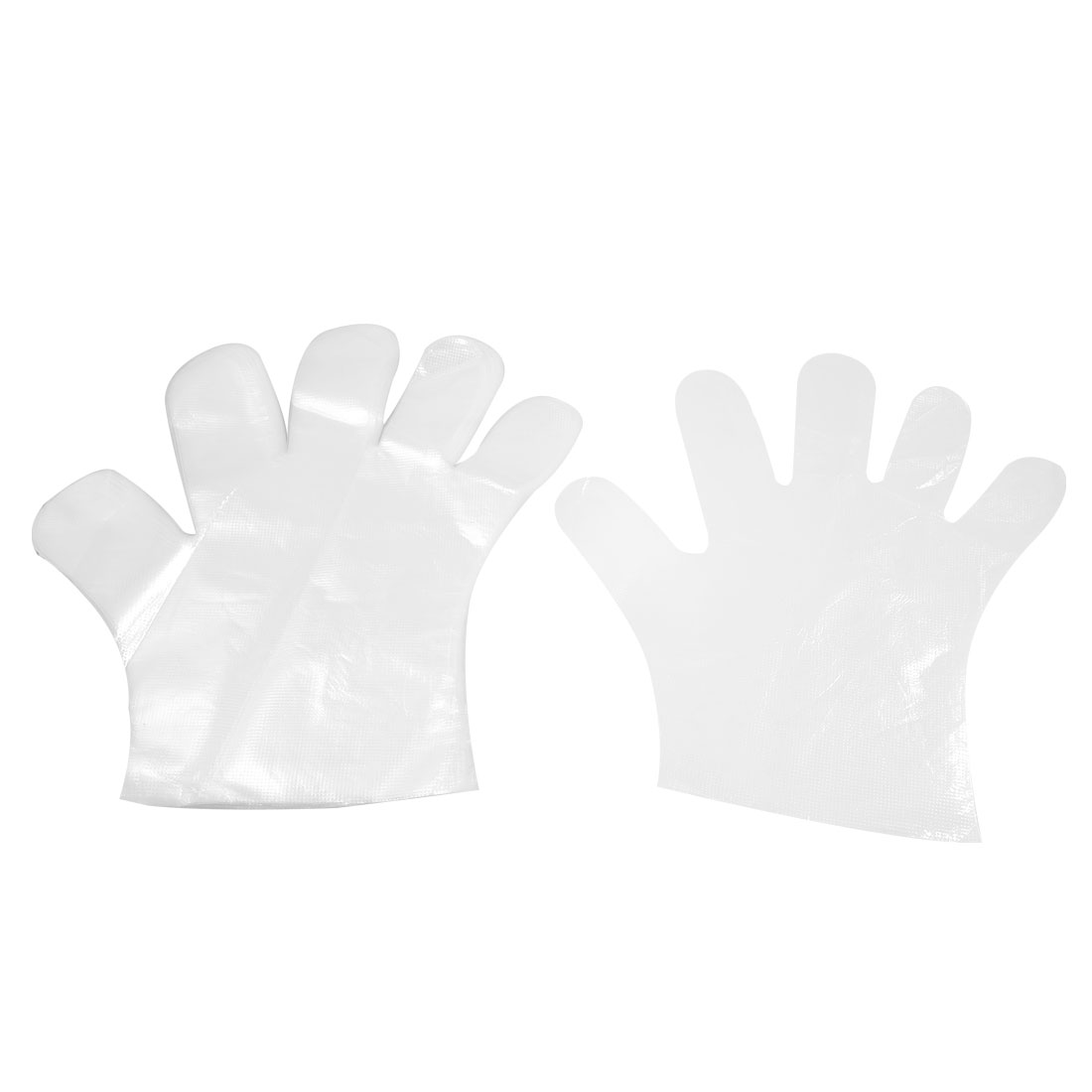 Kitchen Restaurant Cleaning Clear Plastic Disposable Gloves 50 Pairs