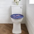 thumbnail image 2 of SEANATIVE Galaxy Butterfly Toilet Lid Covers for Bathroom Soft Toilet Seat Lid Cover Universal Toilet Seat Cover Fits Most Toilet Lids, Bathroom Decoration Accessories, 2 of 6