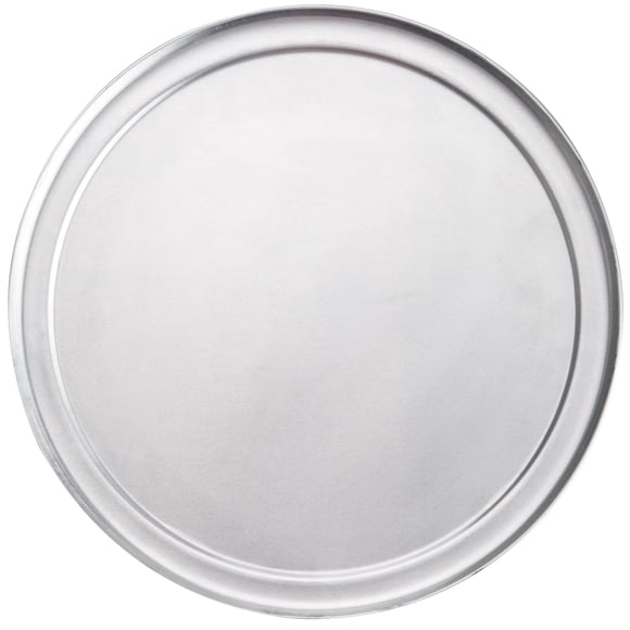 Kitchen Supply bandejas planas para pizza, Plateado, 18 pulgadas