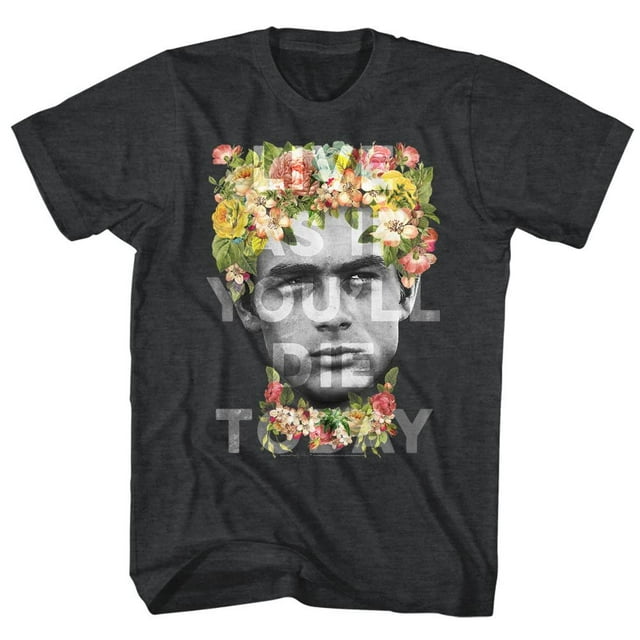 James Dean Icônes Couronne de Fleurs T-Shirt à Manches Courtes pour Adulte