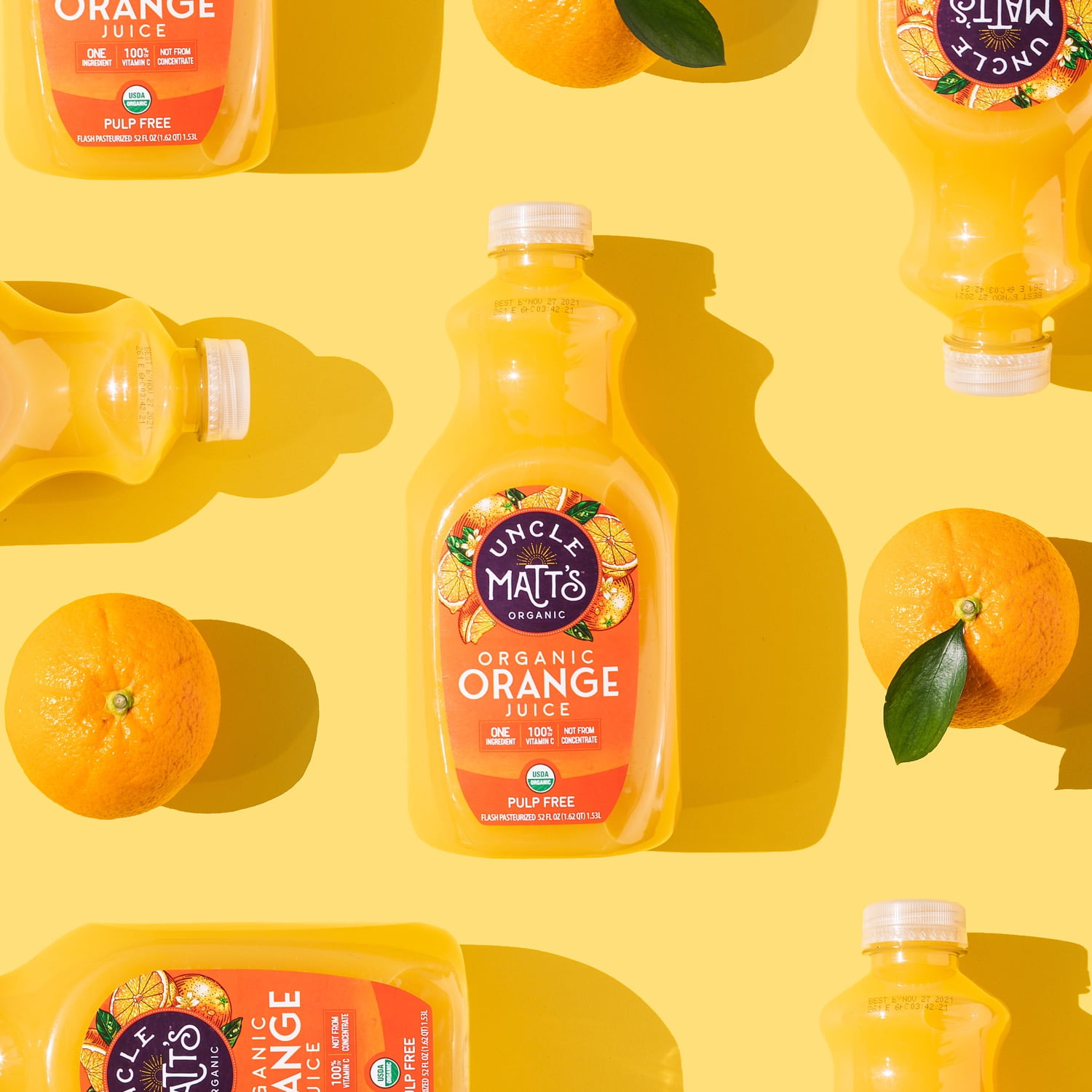 Uncle Matt's Organic Pulp Free Orange Juice, 52 oz