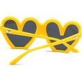 thumbnail image 4 of Gafas de sol de gran tamaño en forma de corazón para mujer, gafas de sol bonitas y bonitas con montura grande a la moda para fiesta, 4 of 5