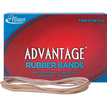 Alliance Advantage Rubber Bands Size 117B (7 x 1/8 ) Approx. 200 Bands per 1 lb. Box Crepe