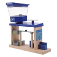 thumbnail image 1 of 1Set Multi-colored Wooden Airplane Station Toy for Kindergarten Activities Pretend Play, 1 of 8