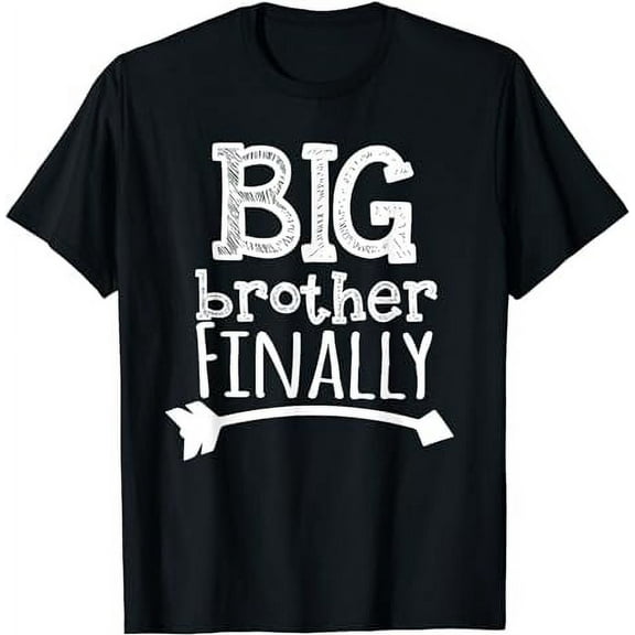 Big Brother Finally Novelty Tshirt for Boys & Older Brothers T-Shirt