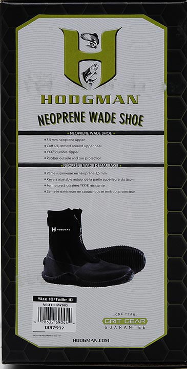 1337597 Hodgman Neoprene Wade Shoe Unisex Size 10