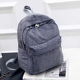 thumbnail image 3 of Zhuge Women Vintage Rucksack Corduroy Backpack School Bag Casual Computer School Travel Handbag Rucksack, 3 of 5