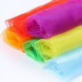 thumbnail image 6 of 1PC Chiffon Scarf Women Square Handkerchief Lightweight Satin Ribbon Scarf Retro Neck Scarf, 6 of 7
