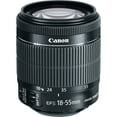 thumbnail image 2 of Canon EF-S 18-55mm F/3.5-5.6 Lens () + Deluxe Lens Pouch + Deluxe Cleaning Kit + MicroFiber Cloth Bundle, 2 of 5