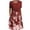 #1-Wine, variant on Patlollav Womens Summer Casual Round Neck Half Sleeve Floral Print Dresses with Pocket