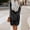 *Black, variant on U Womens Long Sleeve Grewneck Fleece Midi Dress,Fuzzy Bodycon Cozy Dress Beige,Womens Plus XXL