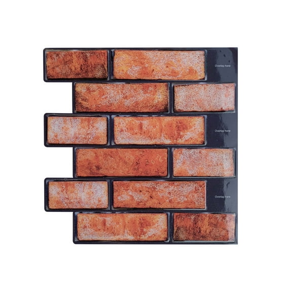 Mosaicowall 10-Sheet Peel and Stick Tile - 11.9"x11.8" Premium Kitchen Self Adhesive Backsplash Tile