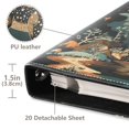 thumbnail image 3 of FORMRS 3 Ring Photo Album 4"x6" Self Adhesive Large Capacity PU Leather Cover, Black Dinosaur, 3 of 8