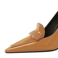 thumbnail image 4 of Women Pointed Toe Stiletto Sexy Pumps 9.5CM Patent Leather Ladies Wedding Shoes for Bride Prom Party, 4 of 6