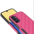 thumbnail image 5 of Designed for Samsung Galaxy A15 5G Hybrid lined shockproof dual layer Rugged 2in1 Hard PC & Silicone TPU Non Slip Textured Tough Phone Case Cover [Hot Pink], 5 of 11