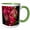 Green/White, variant on 3drose, Rose Grape, Showy Medinilla, 15oz Mug
