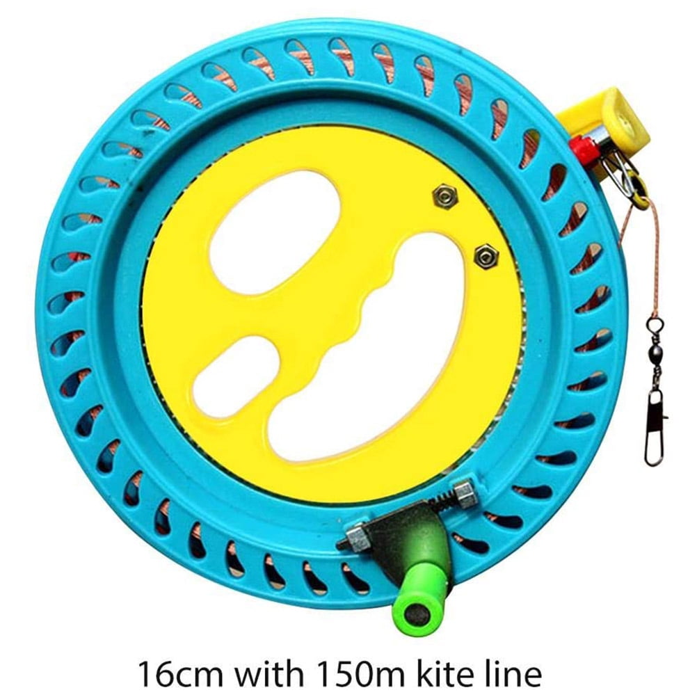Portable Kite Wheel Plastic Easy Grip Kite Reel with Line Lockable Outdoor Kite Line Winder Kite Flying Kits for Kids Adults 200m 