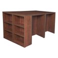 thumbnail image 4 of Regency Legacy Stand Up Desk Quad with Bookcase End- Cherry, 4 of 5