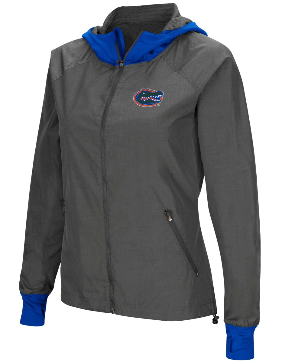Florida Gators NCAA Women's "Backside" Full Zip Hooded Charcoal Jacket by Colosseum