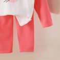 thumbnail image 4 of TOWED22 Toddler Baby Boy Clothes Infant Fall Winter Outfits Striped Waffle Long Sleeve Crewneck Sweatshirts Pants 0-6T Size:6-12 M,Color:Watermelon Red, 4 of 6