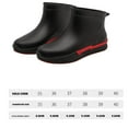 thumbnail image 6 of Egmy Adult Women's Rain Boots Outdoor Waterproof Short-tube Rubber Shoes, 6 of 6