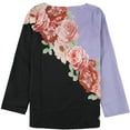 thumbnail image 2 of Tags Weekly Womens Floral Henley Shirt, Multicoloured, Medium, 2 of 2