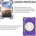 thumbnail image 4 of Dteck for Galaxy Tab A9 Case 8.7 Inch Case, Rugged Case for Samsung Galaxy A9 Tablet Case with 360 Rotating Stand Shoulder Strap Pen Holder, 2023 Model(SM-X110/X115/117), Deep Purple, 4 of 9