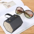 thumbnail image 3 of Multi-slot Folding PU Leather Glasses Organizer Storage Box Sunglasses Case, 3 of 4