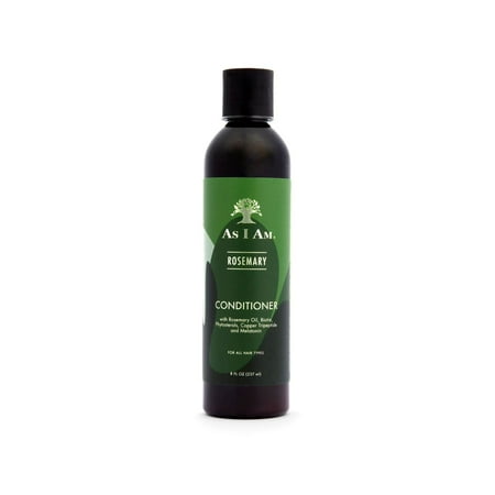 As I Am Rosemary Conditioner for Thinning Hair and Weak Strands Strengthening Moisture Care 8 fl.oz. with Biotin, Saw Palmetto & Melatonin