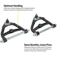 thumbnail image 2 of Speedway Motors Tubular Upper Control Arms Kit Compatible with 1982-2004 Chevy S10 & 1978-1988 GM G-Body Cars, Gloss Black Powdercoat Finish, 2 of 7