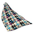 thumbnail image 2 of Art Lounger Chair Bag, Abstract Awakening Modernized Classic Houndstooth in Colorful Design Art Illustration, High Capacity Storage with Handle Container, Lounger Size, Multicolor, by Ambesonne, 2 of 5