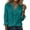 Green, variant on Qiopertar Linen Short Sleeve Shirt for Women Casual Round Neck Blouse with Pockets Summer Fashion Comfy Relaxed Tunic Top, Khaki XL