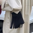 thumbnail image 4 of gcong Bohemian Fringe Messenger Crossbody Bag with Tassel Decoration and Adjustable Long Strap for Phone, 4 of 5