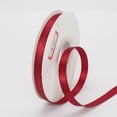 thumbnail image 1 of Nvzi Cinta de regalo, 2 rollos de cinta roja para envolver, 1 cm x 22 m, cinta de poliéster, adecuada para envolver regalos y manualidades, pertenece a la categoría de Hilos y Agujas para Cintas., 1 of 5