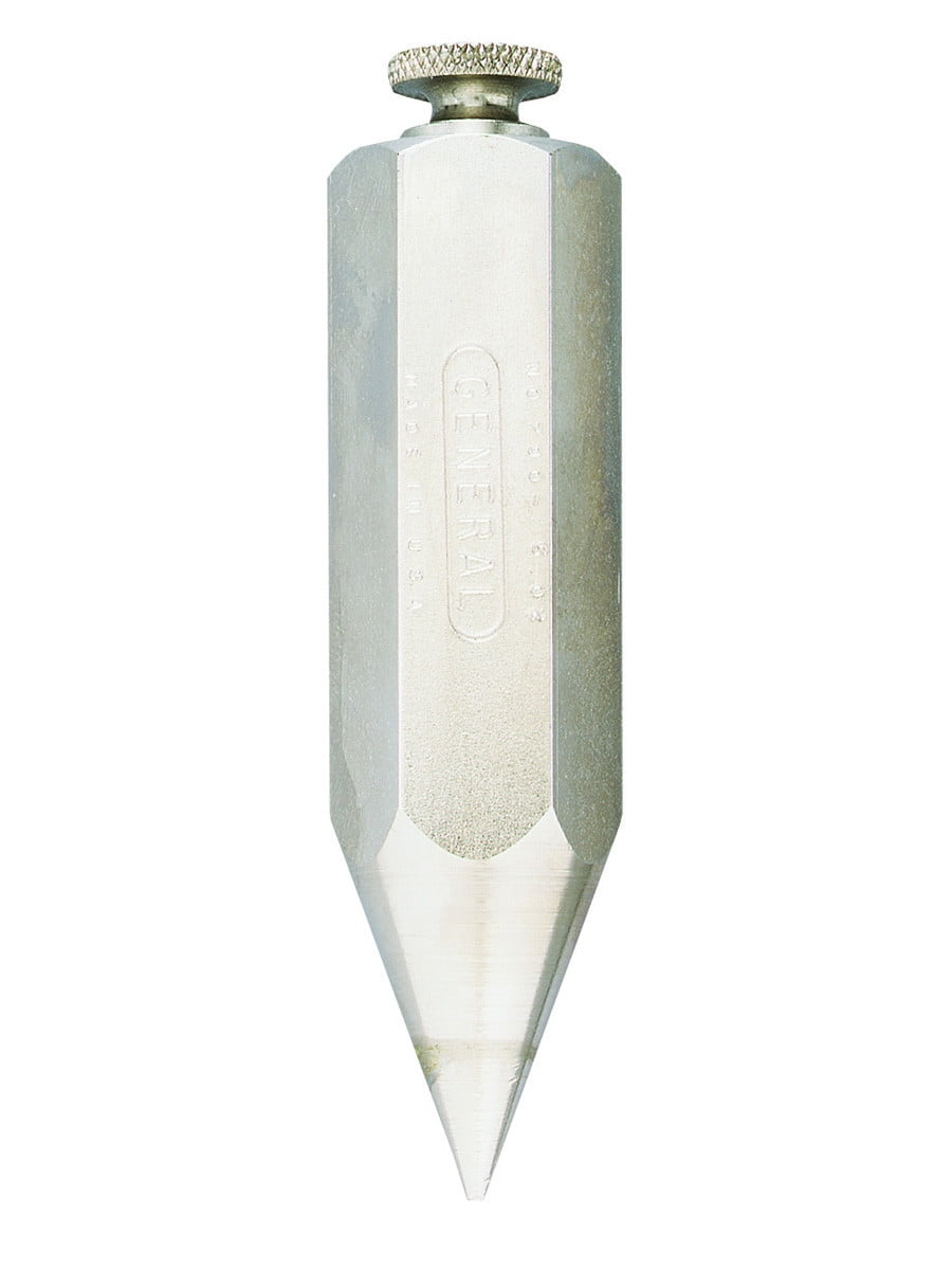 General Tools 7905 Hexagon Steel Plumb Bob, 5 Ounce