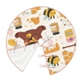 thumbnail image 3 of Kll Cute Bee Honey Jar Hive Bear Christmas Tree Skirt 30",Party Decorations Farmhouse For Christmas Decorations Holiday Party, 3 of 8
