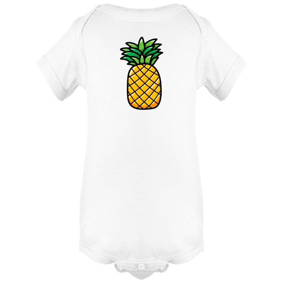 Fruits Pineapple Doodle Bodysuit Baby's -Image by Shutterstock