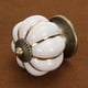 thumbnail image 5 of Pomos de puerta de cerámica de calabaza Vintage tirador de armario cajón blanco, 5 of 9