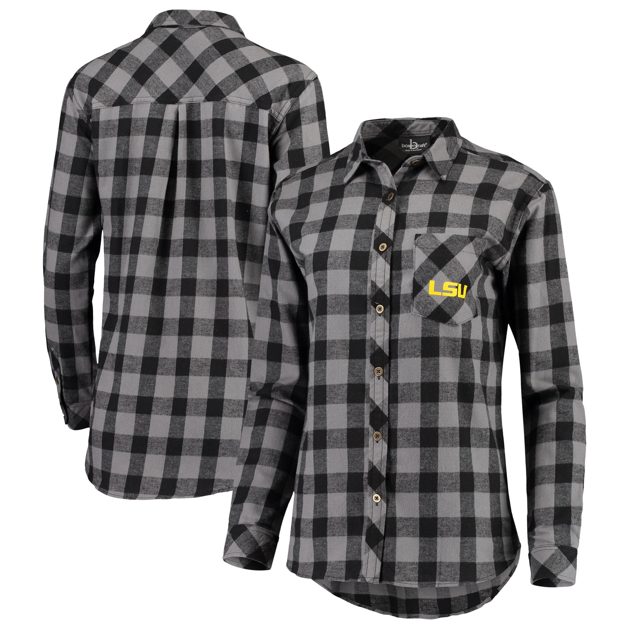 lsu plaid shirt