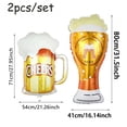 thumbnail image 2 of Juego de globos en forma de jarra de cerveza y globos de aluminio para cerveza, 2 unidades, 2 of 2