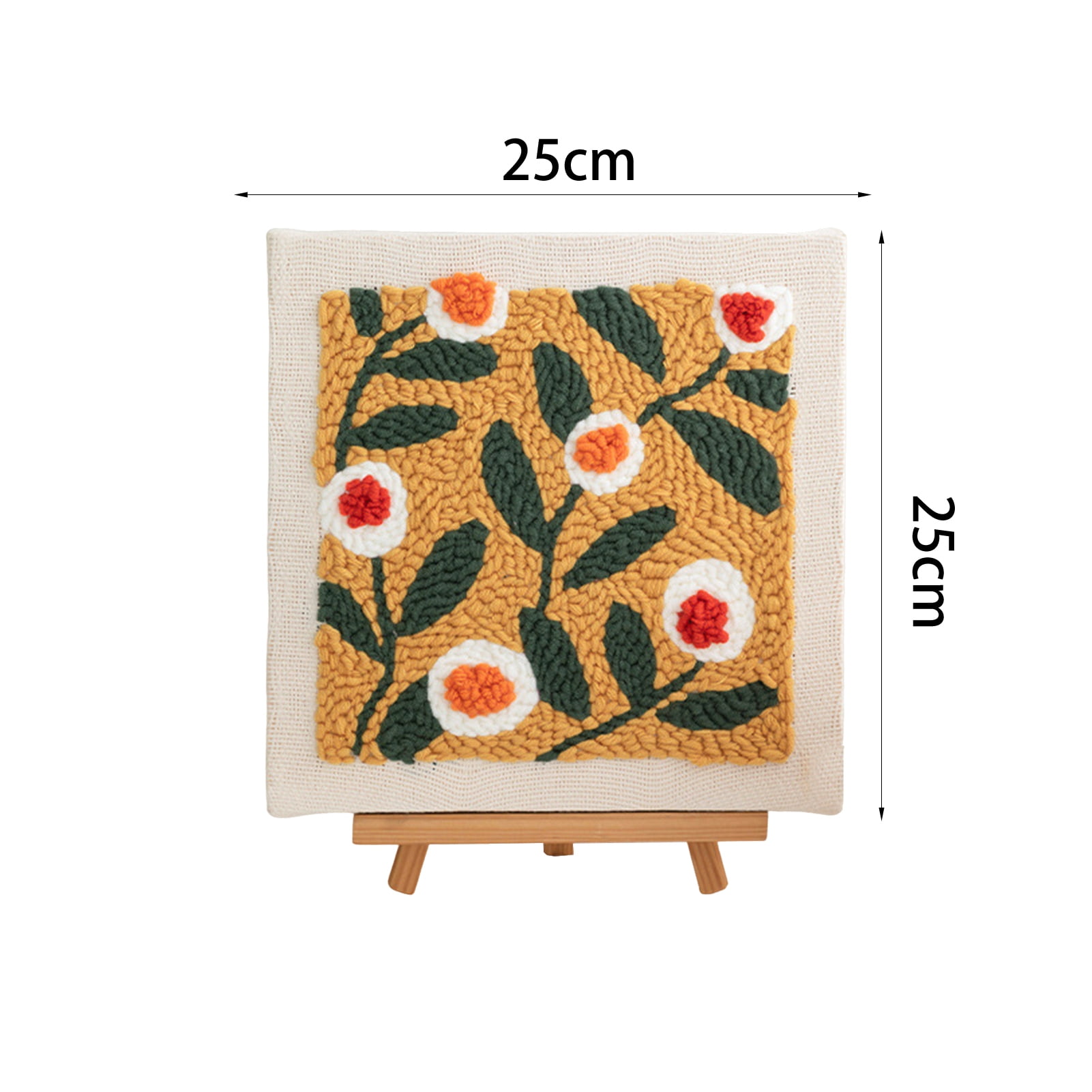Punch Stitch Kit for Adults Complete Punch Stitch Kit with Floral Patterns Diy Punch Needle Set for Adults Beginners Punch Needle Kit for Beginners