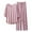Pink, variant on Posijego Women's Pajamas V Neck 3/4 Sleeves and Long Pants Pjs Set Summer 2 Piece Lounge Sets Sleepwear