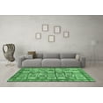thumbnail image 3 of Ahgly Company Indoor Round Abstract Emerald Green Modern Area Rugs, 7' Round, 3 of 4